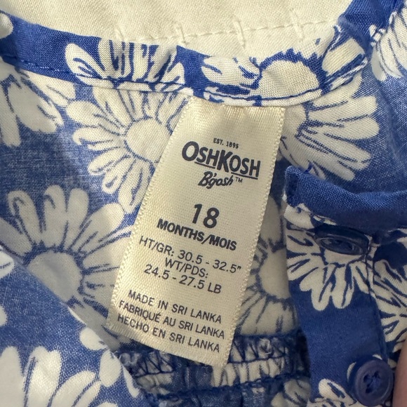 OshKosh B’Gosh Daisy Print Dress 18 Months - Picture 4 of 4